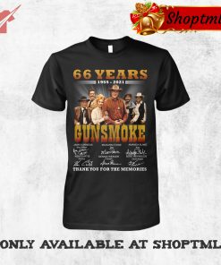 Gunsmoke 66 Years 1955 2021 Thank For The Memories Signature Shirt Hoodie
