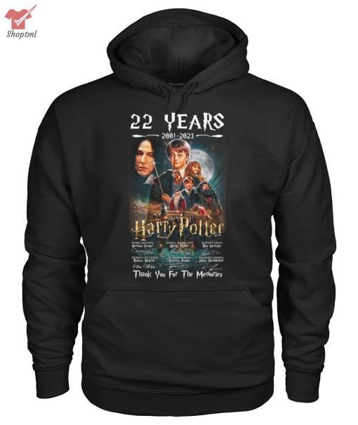 Harry Potter 22 Years 2001 2023 Thank You For The Memories Signature Shirt Hoodie