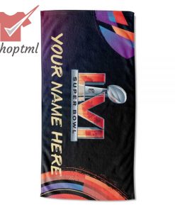 Aperture Super Bowl LVI Custom Name Beach Towel