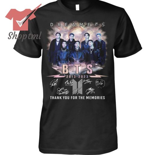 BTS Dreamers Thank You For The Memories Signature Shirt