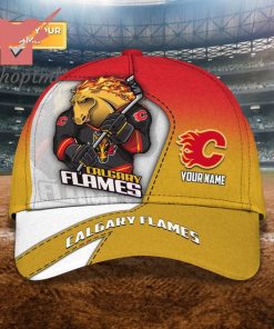 Calgary Flames Custom Name Classic Cap