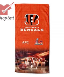 Cincinnati Bengals Super Bowl LVI Beach Towel