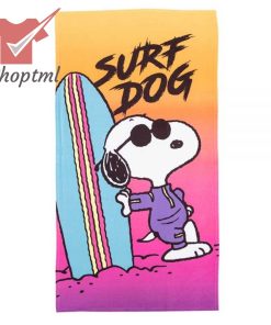 Peanuts Surf Dog Beach Towel