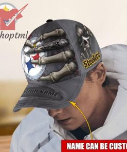 Pittsburgh Steelers Hand Bones NFL Custom Name Classic Cap