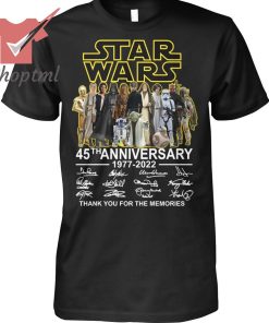 Star Wars 45th Anniversary Thank You For The Memories Signature Shirt