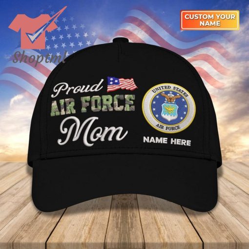 US Armed Force Proud Air Force Mom Custom Embroidered Cap