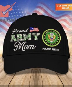 US Armed Force Proud Navy Mom I Once Proteced Him Blue Custom Embroidered Cap