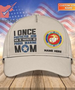 US Armed Force Proud Army Mom I Once Proteced Him Custom Embroidered Cap