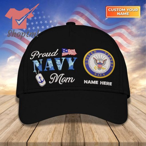 US Armed Force Proud Navy Mom Custom Embroidered Cap