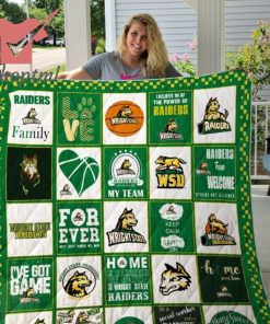 Wright State Raiders Ncaa Quilt Blanket