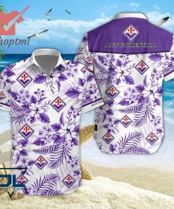 ACF Fiorentina Hawaiian Shirt And Short