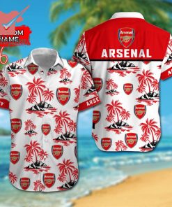 Arsenal F.C EPL Custom Name Hawaiian Shirt And Short