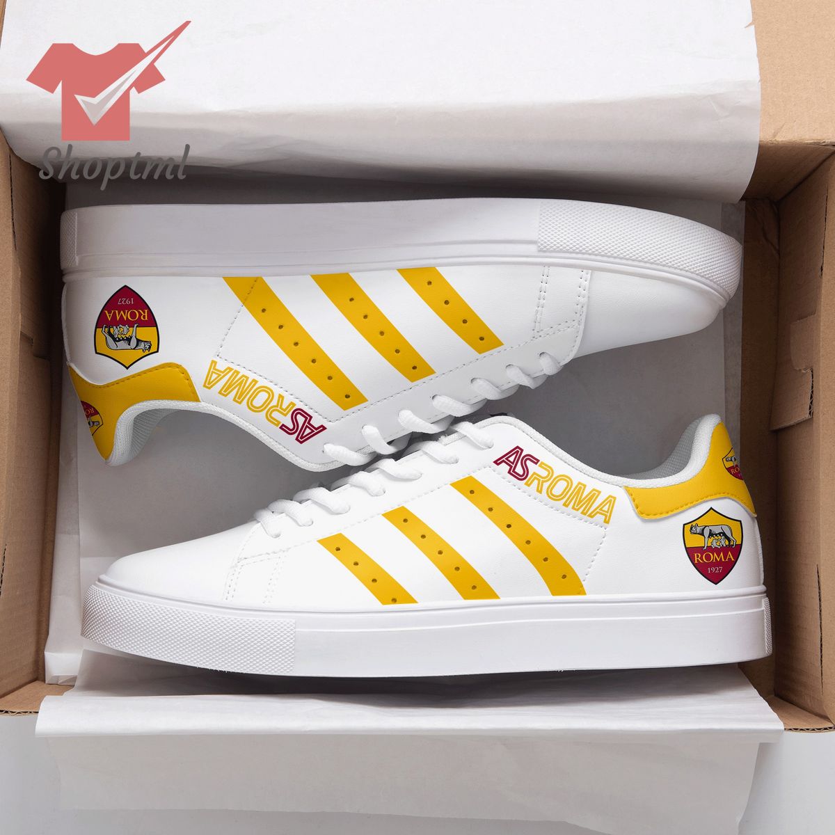 AS Roma FC 3D Over Printed Stan Smith Shoes
