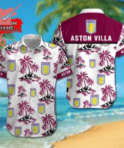 Aston Villa F.C EPL Custom Name Hawaiian Shirt And Short