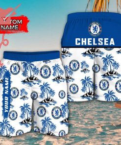 Chelsea F.C EPL Custom Name Hawaiian Shirt And Short