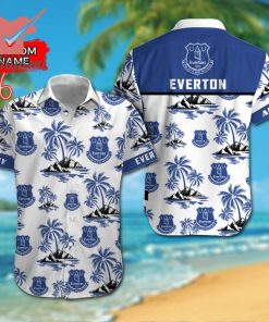 Everton F.C EPL Custom Name Hawaiian Shirt And Short