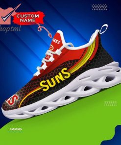 Gold Coast Suns AFL Custom name Max Soul Shoes