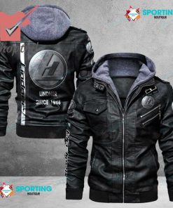 Ogival leather jacket