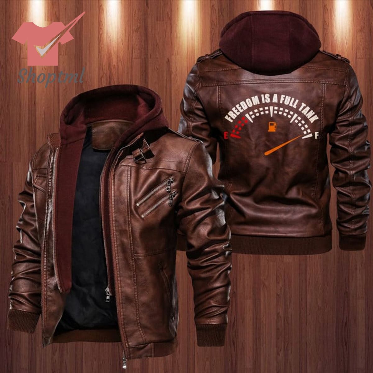 Motorcycle Freedom Is A Full Tank Leather Jacket