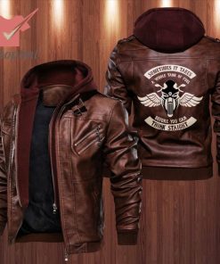 Motorcycle Sometimes It Takes Think Staight Leather Jacket