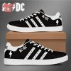 AC/DC black white stan smith adidas low top shoes