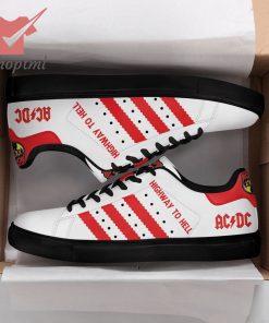 AC/DC white red stan smith low top shoes