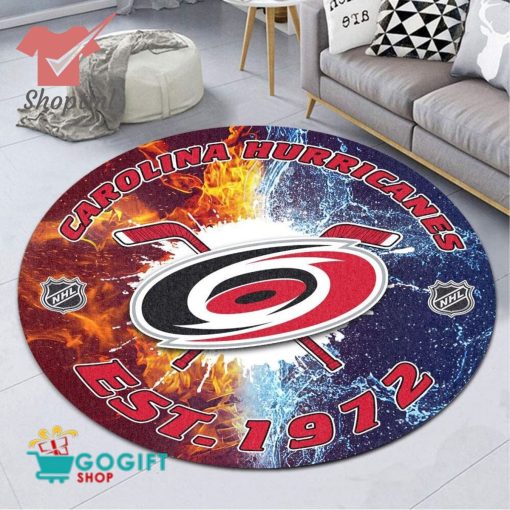 Carolina Hurricanes NHL round rug
