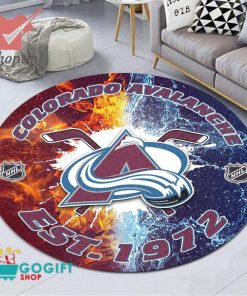 Chicago Blackhawks NHL round rug