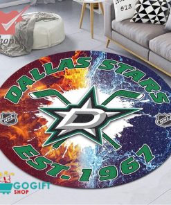 Dallas Stars NHL round rug
