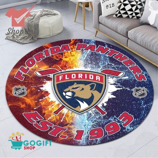 Florida Panthers NHL round rug