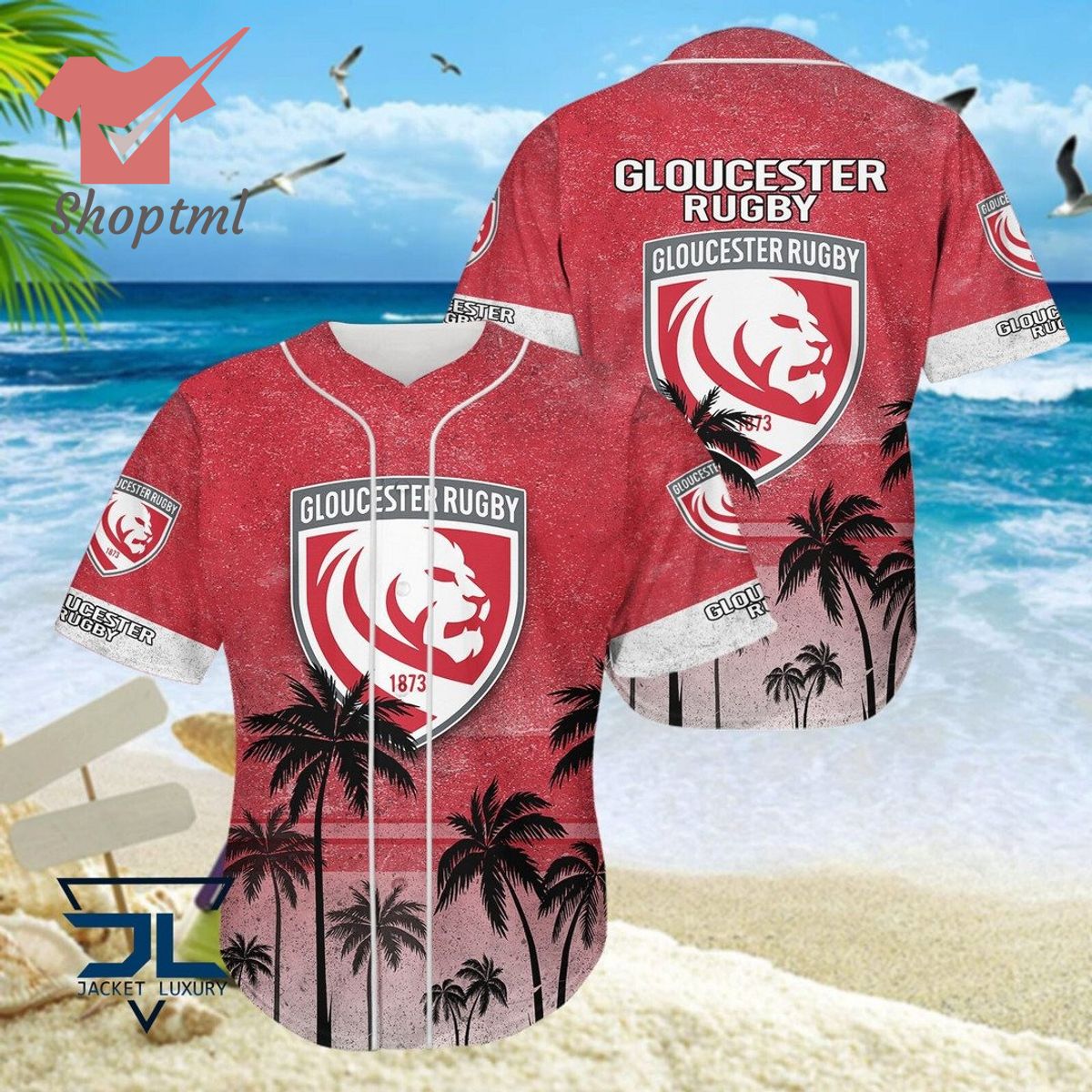 Gloucester Rugby rugby baseball shirt
