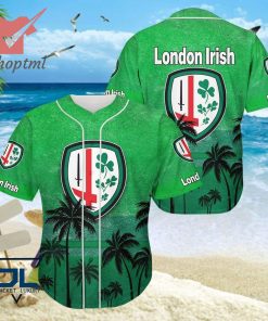 London Irish rugby baseball shirt