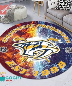 Nashville Predators NHL round rug