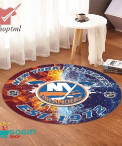 New York Islanders NHL round rug