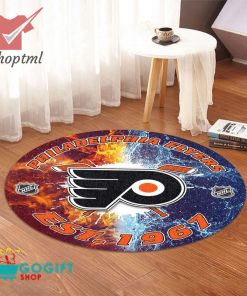 Philadelphia Flyers NHL round rug