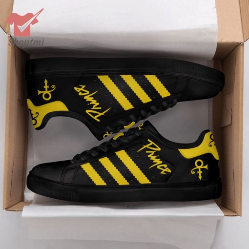 Prince black and yellow stan smith shoes