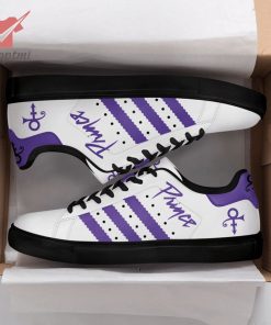 Prince white and purple stan smith shoes