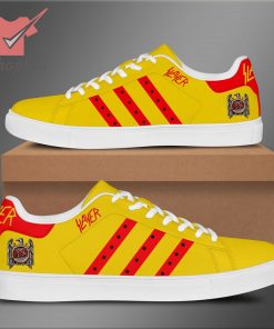 Slayer yellow red stan smith shoes