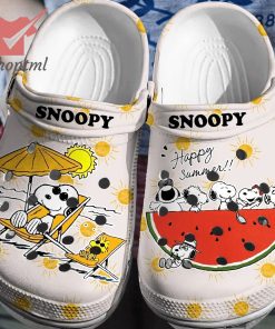 Snoopy happy summer crocs shoes