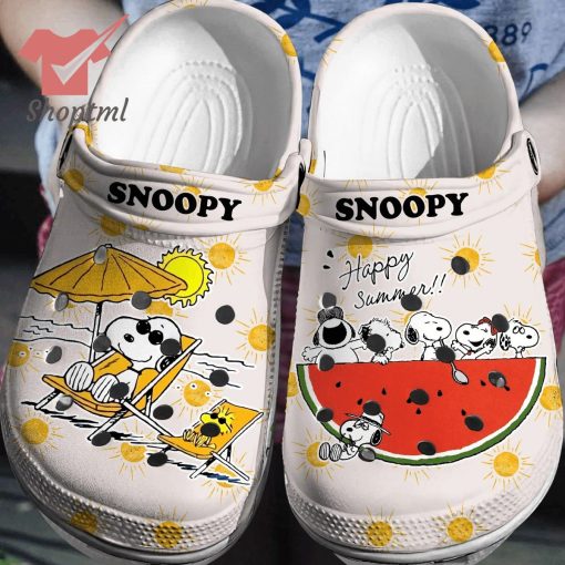 Snoopy happy summer crocs shoes