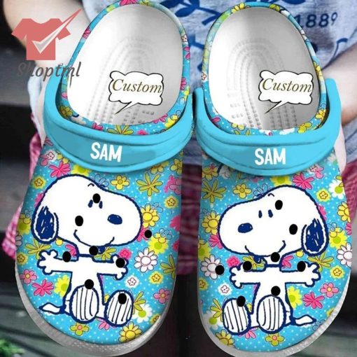 Snoopy Hippie Styles custom name crocs clogs