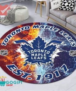 Toronto Maple Leafs NHL round rug