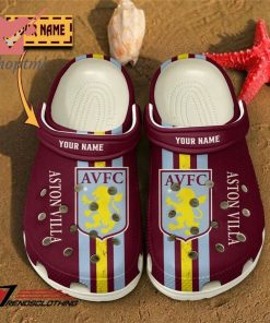 Aston Villa F.C Custom Name Crocs Clogs