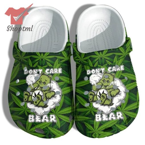 Don't Care Bear Weed Crocs