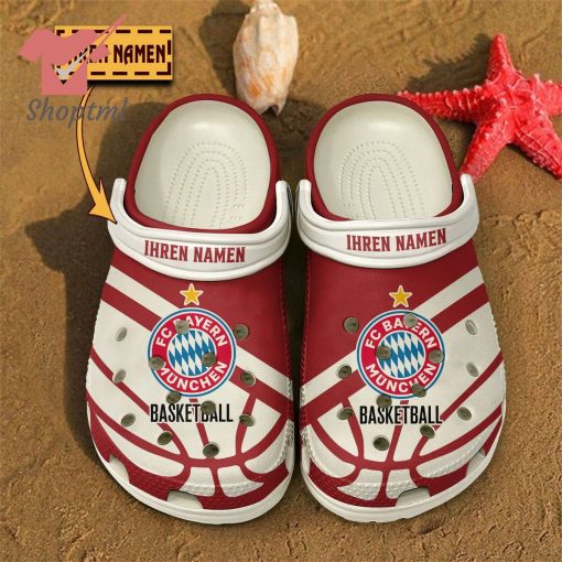 FC Bayern Basketball Custom Name Crocs Clogs