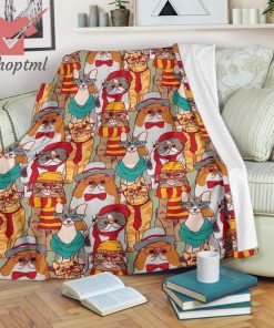 Gryffindor Cat Harry Potter Fleece Blanket