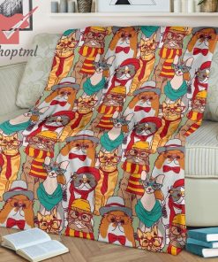 Gryffindor Cat Harry Potter Fleece Blanket