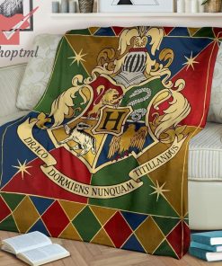 Hogwarts Badges Harry Potter Fleece Blanket