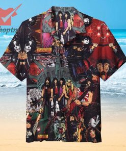 Kiss Band Creatures of the Night Albums Hawaiian Shirt
