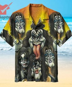 Kiss Band Kiss Sonic Boom Over Europe Albums Hawaiian Shirt